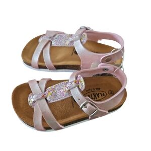 Plakton Size US 10.5 EU27 Pink Glitter Kids New‎ Leather Sandals